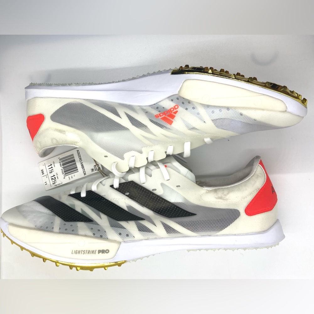 Adidas Adizero Ambition Tokyo Men’s Size 11.5 Track Running Spikes White FZ2484